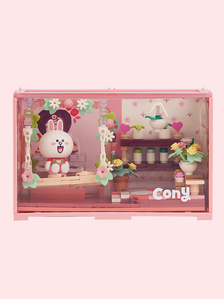 LINE FRIENDS FIGURINE 플로럴 파티세리 라인프렌즈 빌딩블록