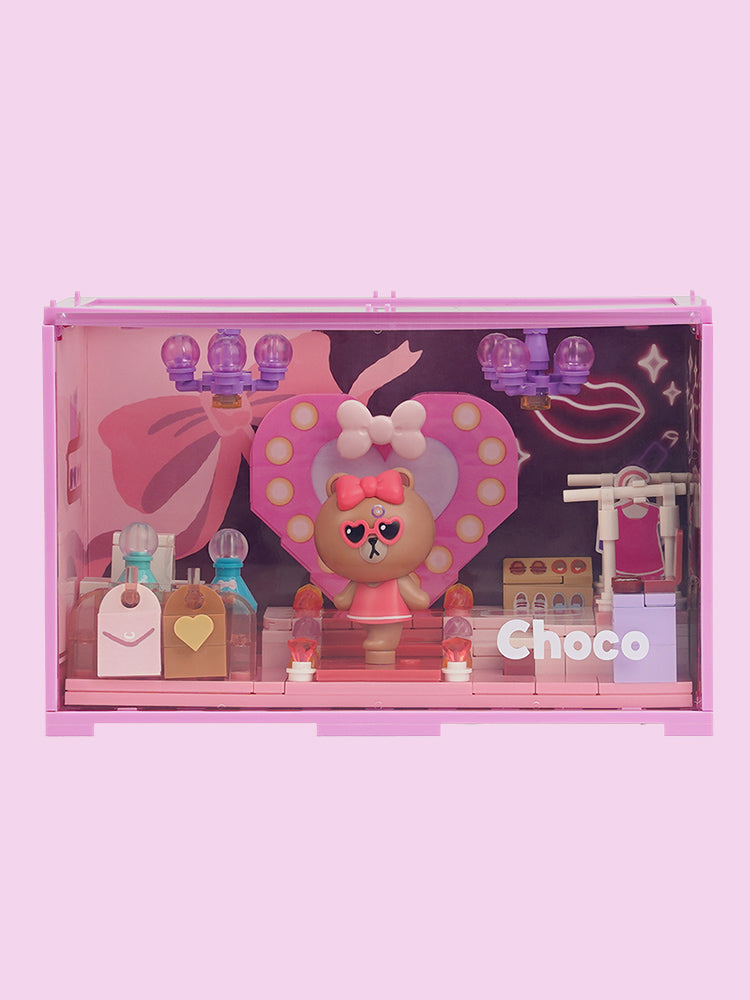 LINE FRIENDS FIGURINE 패션 클로젯 라인프렌즈 빌딩블록