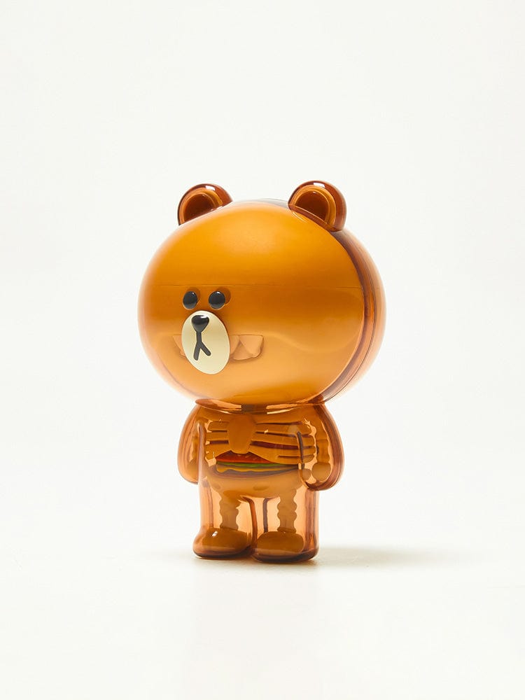 LINE FRIENDS FIGURINE 단품 [팸세제외] 라인프렌즈 X 제이슨 프리니 FUNNY ANATOMY 브라운 피규어