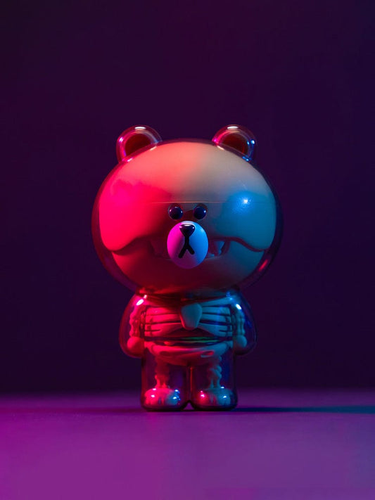 LINE FRIENDS FIGURINE 단품 [팸세제외] 라인프렌즈 X 제이슨 프리니 FUNNY ANATOMY 브라운 피규어