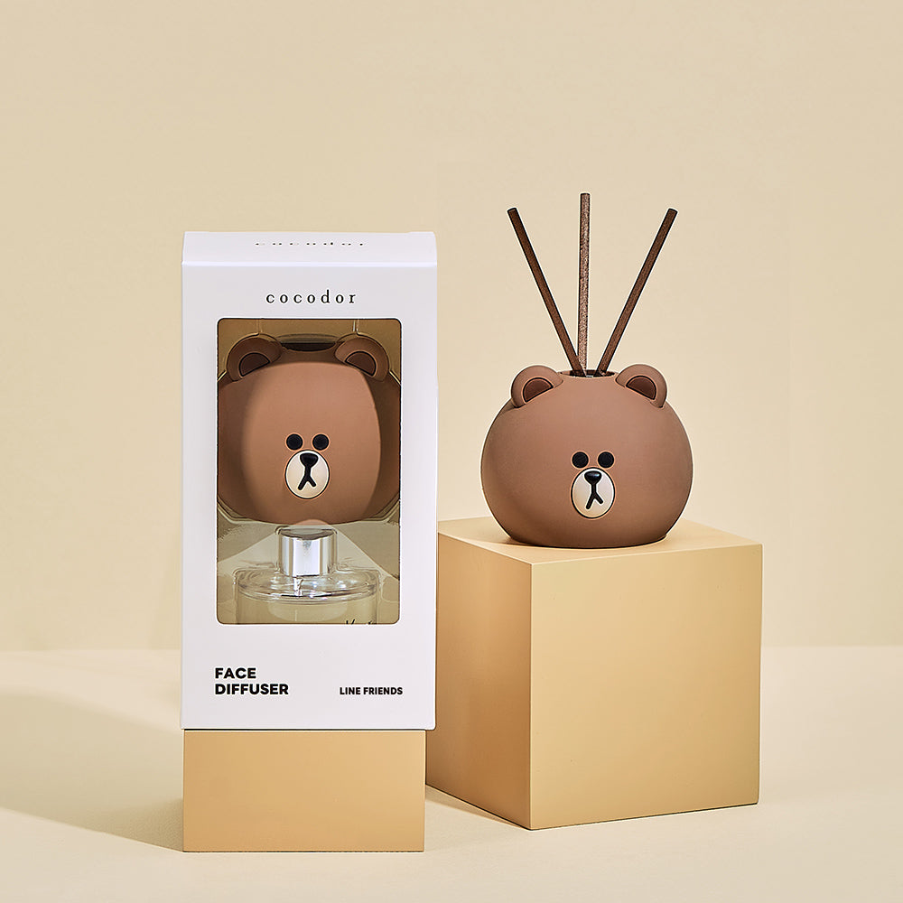 LINE FRIENDS HOUSEHOLD_ 브라운 (퓨어코튼) 라인프렌즈 페이스 디퓨저(50ml)