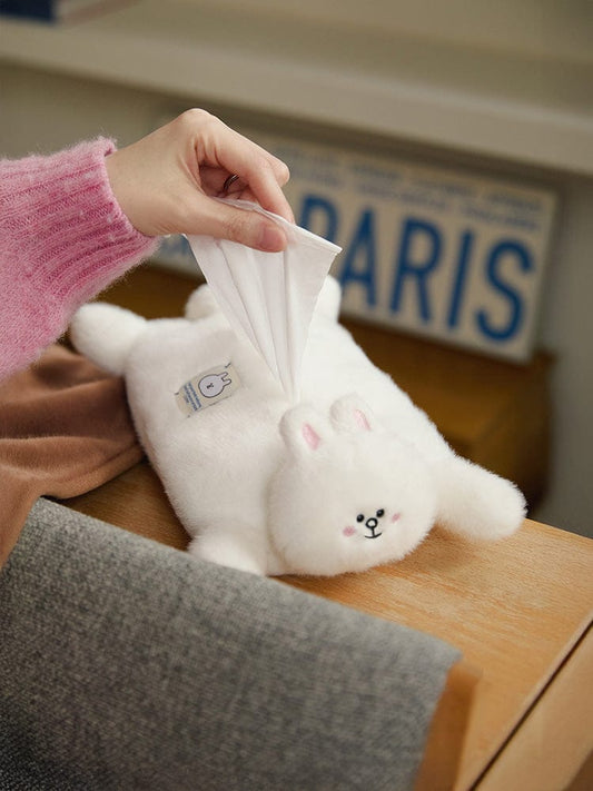 LINE FRIENDS HOUSEHOLD 단품 [패밀리세일] 라인프렌즈 코니 허그브라운 시즌3 티슈 케이스