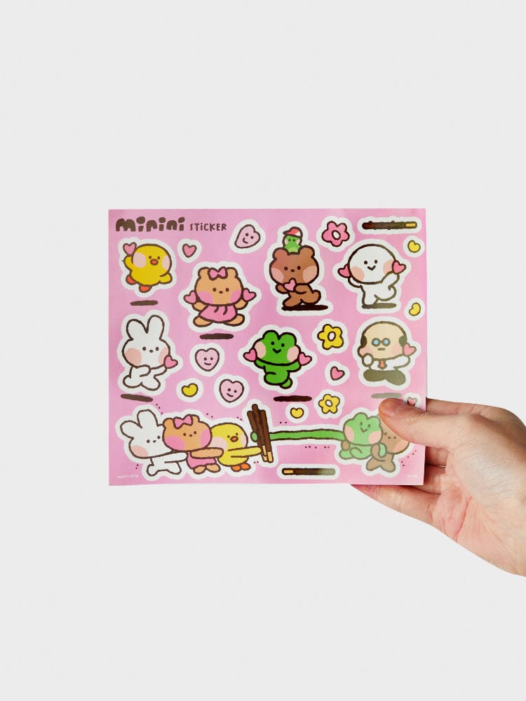 Line Friends Minini Pepero Sticker Set Line Friends Square