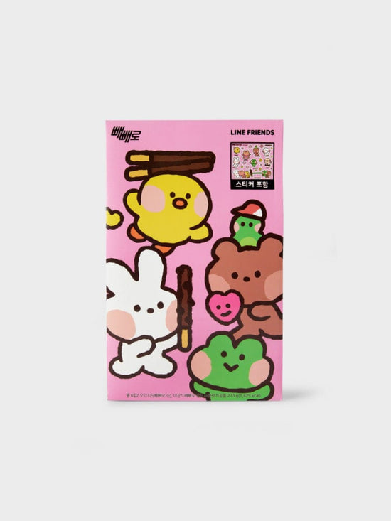 Line Friends Minini Pepero Sticker Set Line Friends Square