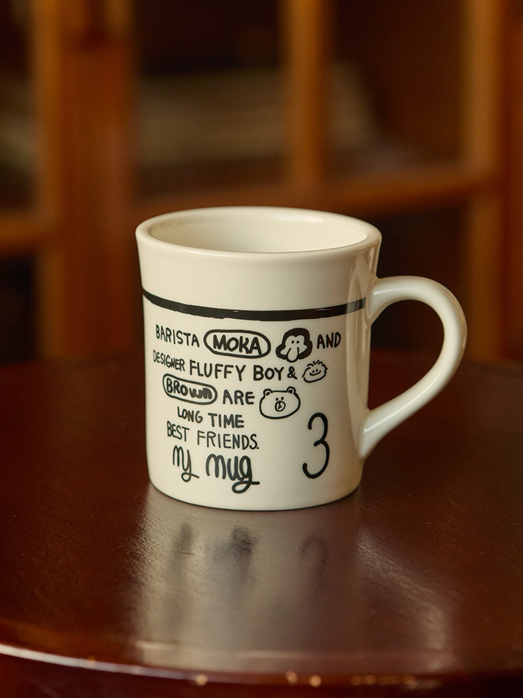 LINE FRIENDS HOUSEHOLD 단품 [패밀리세일] 라인프렌즈 CAMEL 머그컵