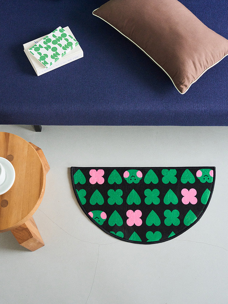 LINE FRIENDS HOUSEHOLD_LIVING_ 단품 미니니 x 드롭드롭드롭 레니니 웰컴 매트