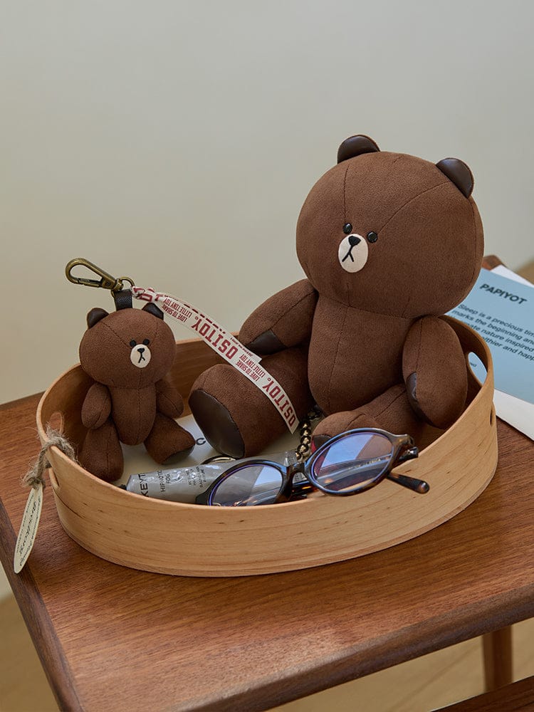 LINE FRIENDS KEYRING_ 브라운 라인프렌즈 브라운 오시토이 인형 키링