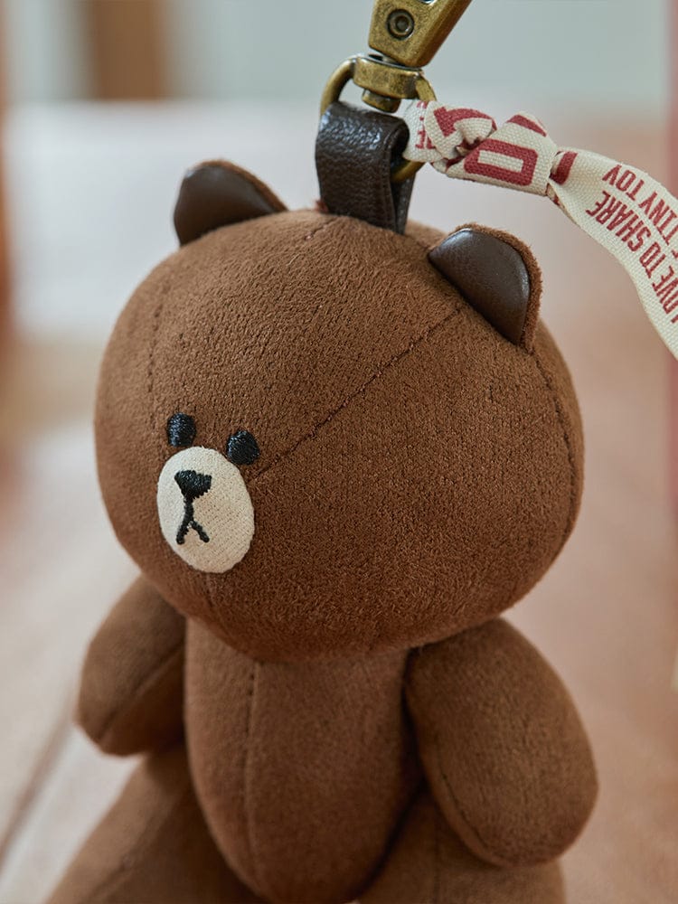 LINE FRIENDS KEYRING_ 브라운 라인프렌즈 브라운 오시토이 인형 키링