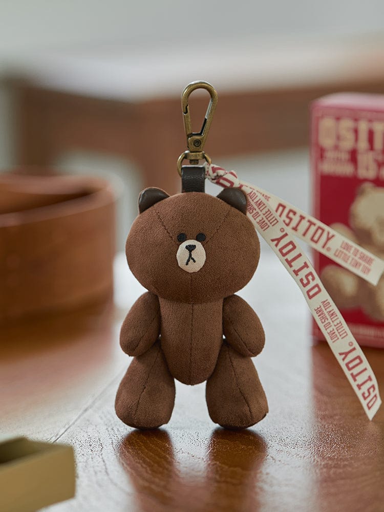 LINE FRIENDS KEYRING_ 브라운 라인프렌즈 브라운 오시토이 인형 키링