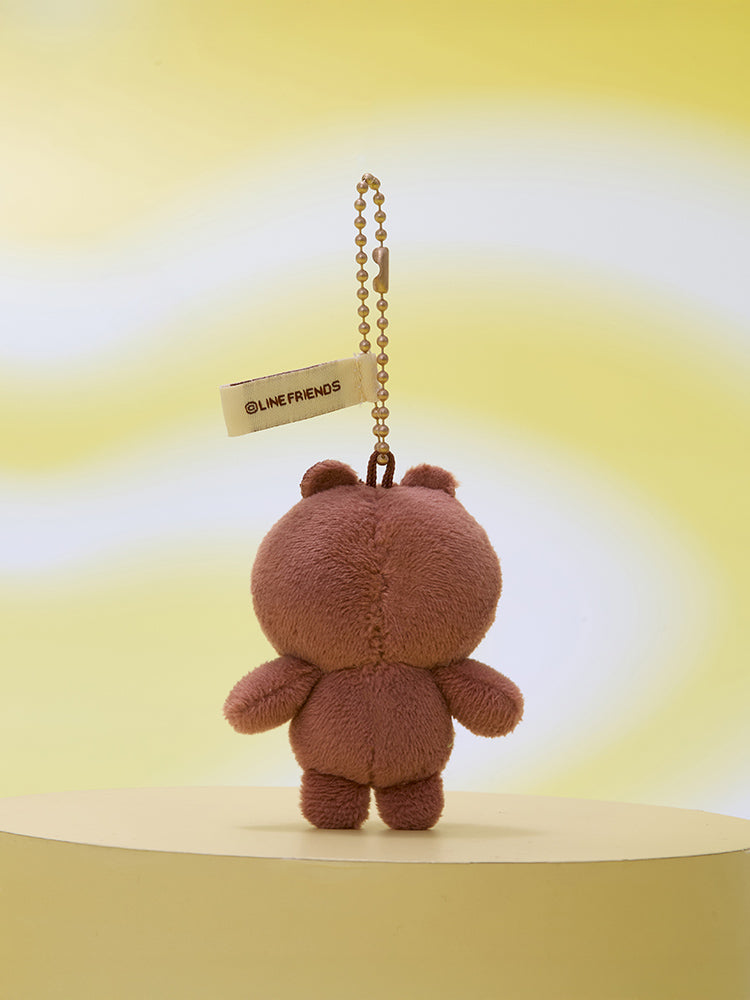 LINE FRIENDS BROWN MINI PLUSH KEYRING BASIC – LINE FRIENDS SQUARE