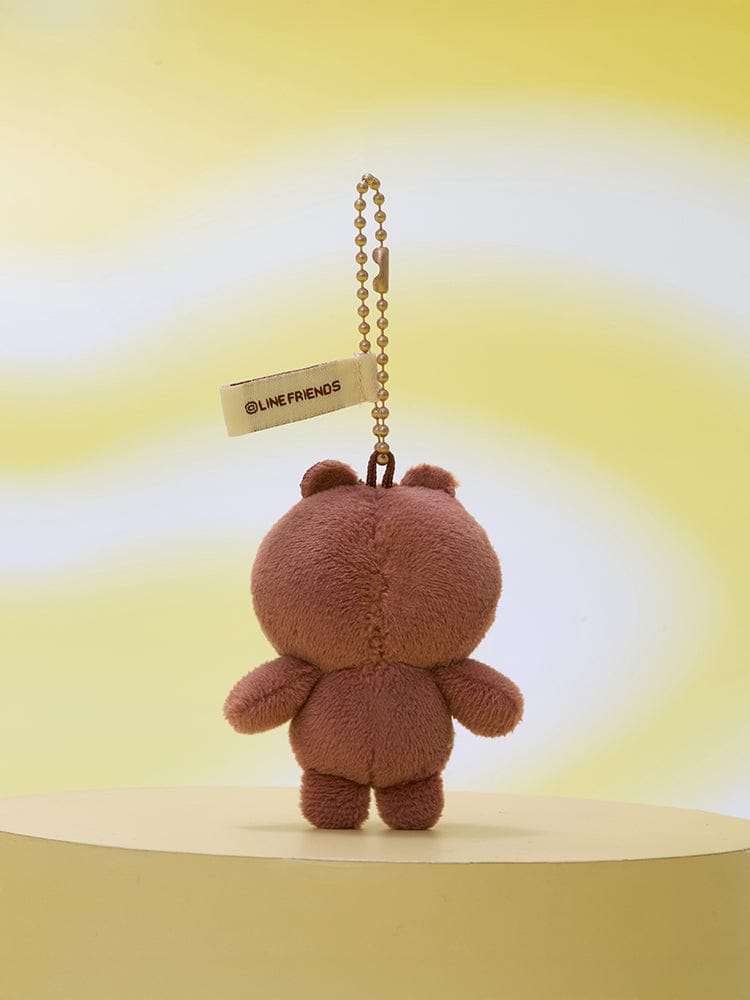 LINE FRIENDS KEYRING_ 브라운 라인프렌즈 브라운 베이직 미니 인형 키링