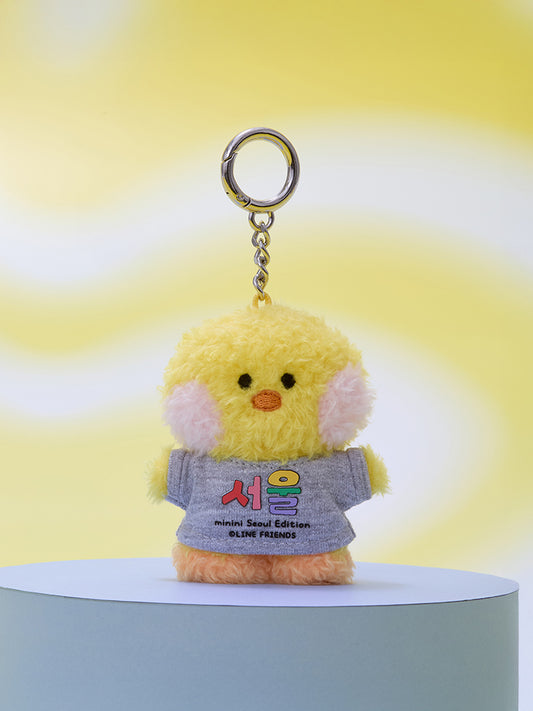LINE FRIENDS KEYRING_ 샐리니 라인프렌즈 미니니 시티 에디션 샐리니 서울 티셔츠 인형 키링