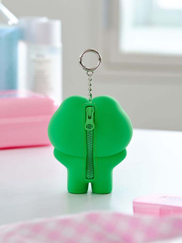 LINE FRIENDS KEYRING_ 레니니 파우치 키링 라인프렌즈 미니니 스테이 윗 레니니 실리콘 파우치 키링