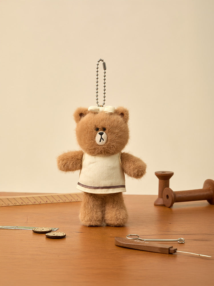 LINE FRIENDS KEYRING_ 단품 라인프렌즈 초코 쁘띠 클로젯 인형 키링