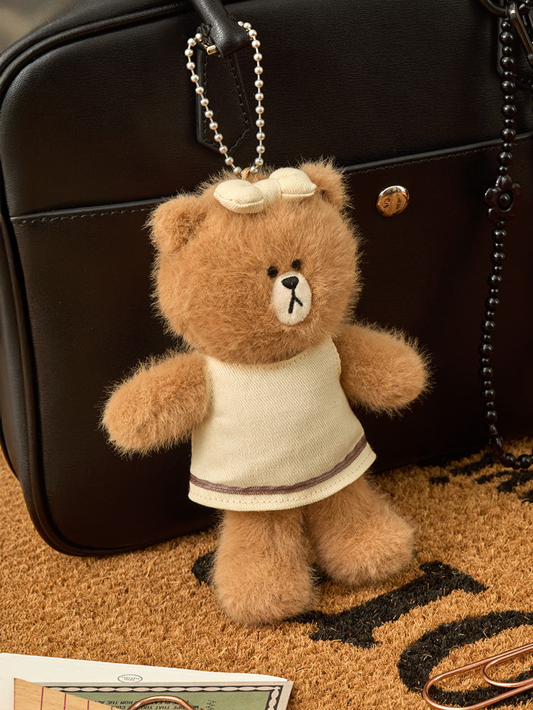 LINE FRIENDS KEYRING_ 단품 라인프렌즈 초코 쁘띠 클로젯 인형 키링