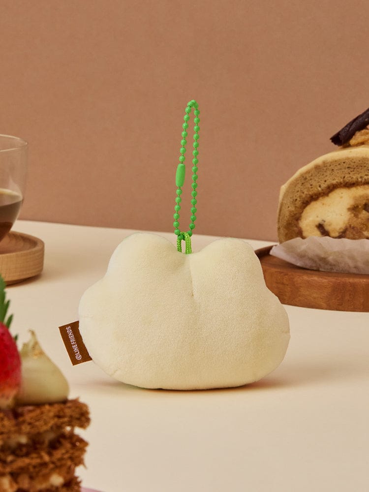 LINE FRIENDS KEYRING_ 메론빵 레니니 [패밀리세일] 라인프렌즈 미니니 디저트카페 레니니 메론빵 인형 키링