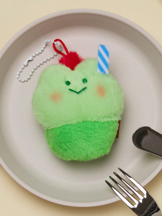 LINE FRIENDS KEYRING_ 메론소다 레니니 [패밀리세일] 라인프렌즈 미니니 디저트카페 레니니 메론소다 인형 키링
