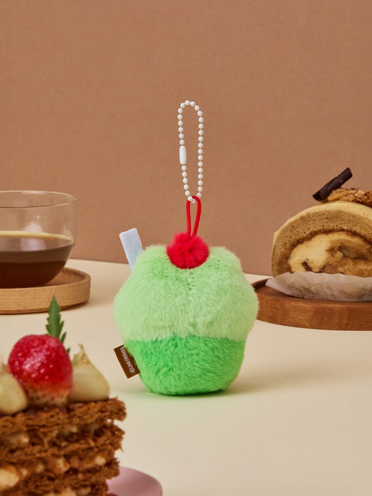 LINE FRIENDS KEYRING_ 메론소다 레니니 라인프렌즈 미니니 디저트카페 레니니 메론소다 인형 키링
