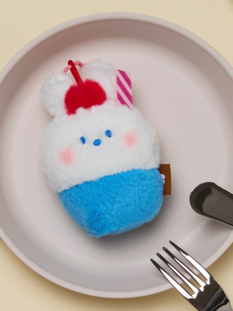 LINE FRIENDS minini conini CREAM SODA PLUSH KEYRING DESSERT CAFE