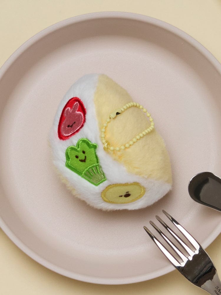 LINE FRIENDS minini FRUIT SANDO PLUSH KEYRING DESSERT CAFE