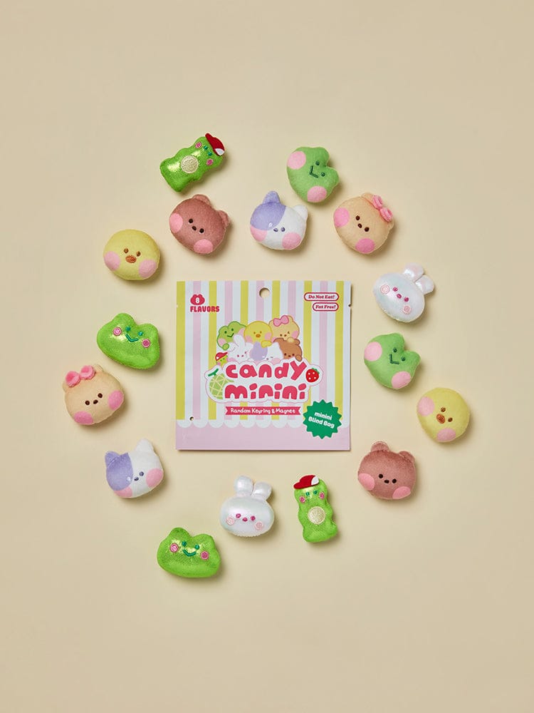 LINE FRIENDS minini PLUSH MAGNET BLIND BAG DESSERT CAFE