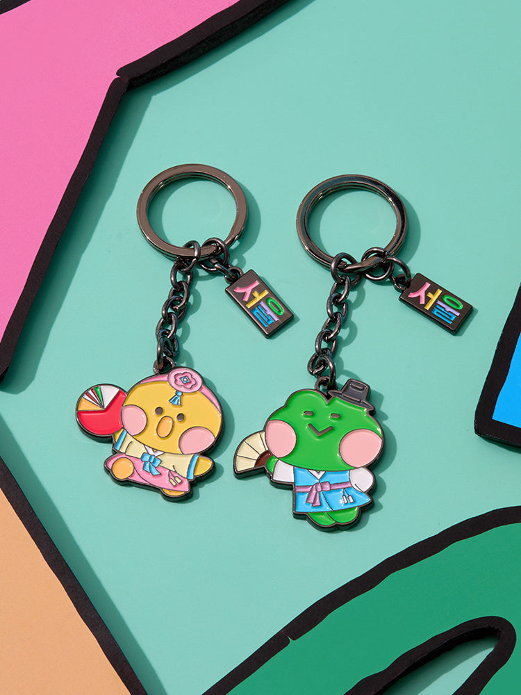 LINE FRIENDS KEYRING_ 라인프렌즈 미니니 서울 에디션 메탈 키링