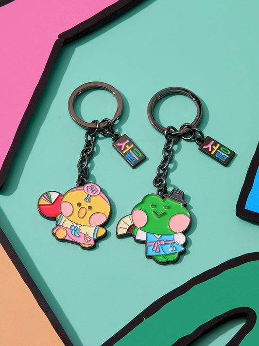 LINE FRIENDS KEYRING_ 라인프렌즈 미니니 서울 에디션 메탈 키링