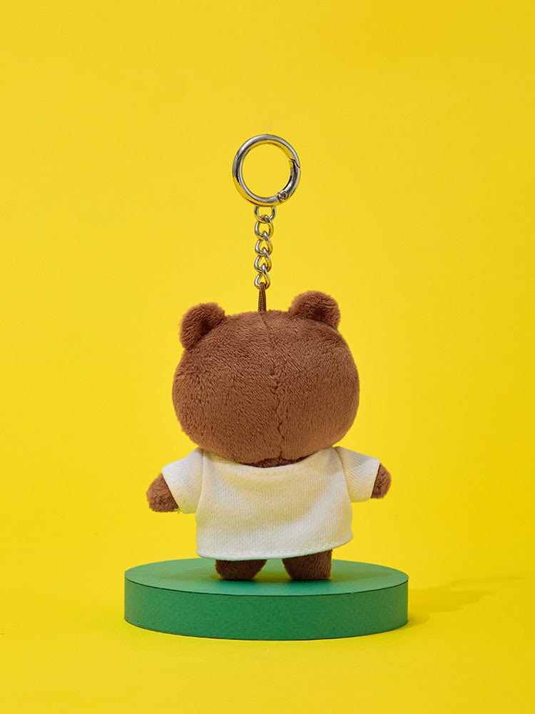 LINE FRIENDS KEYRING 단품 라인프렌즈 브라운 오리지널 플러시키링 (커플)