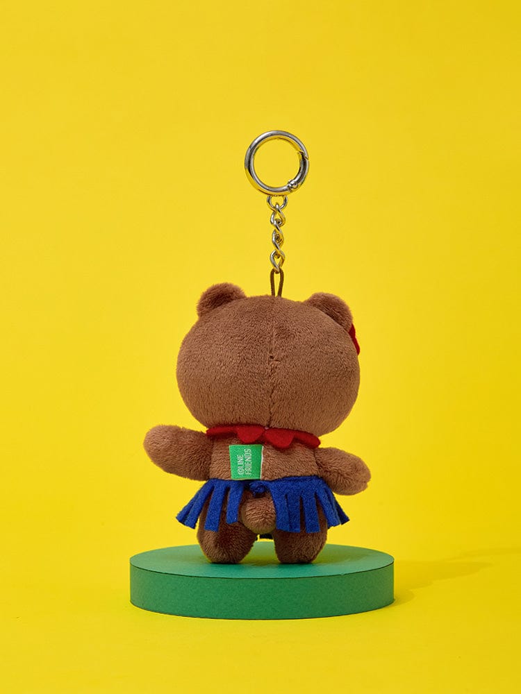 LINE FRIENDS KEYRING 단품 라인프렌즈 브라운 오리지널 플러시키링 (댄스)