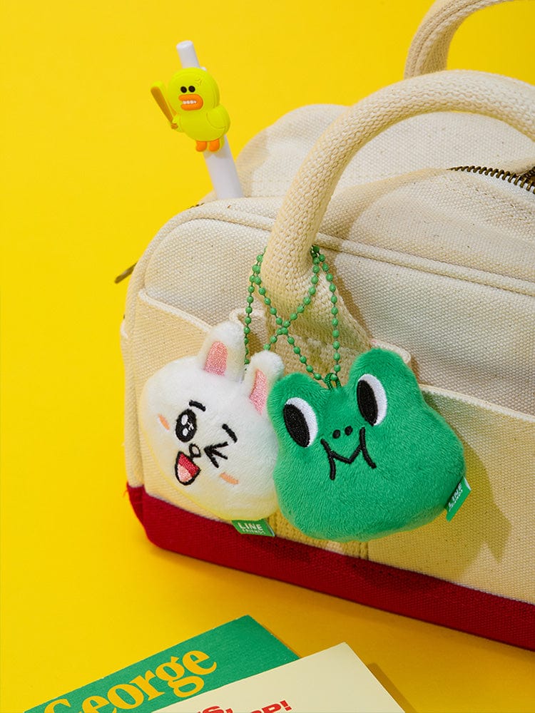 LINE FRIENDS KEYRING 단품 라인프렌즈 레너드 오리지널 플러시 얼굴키링