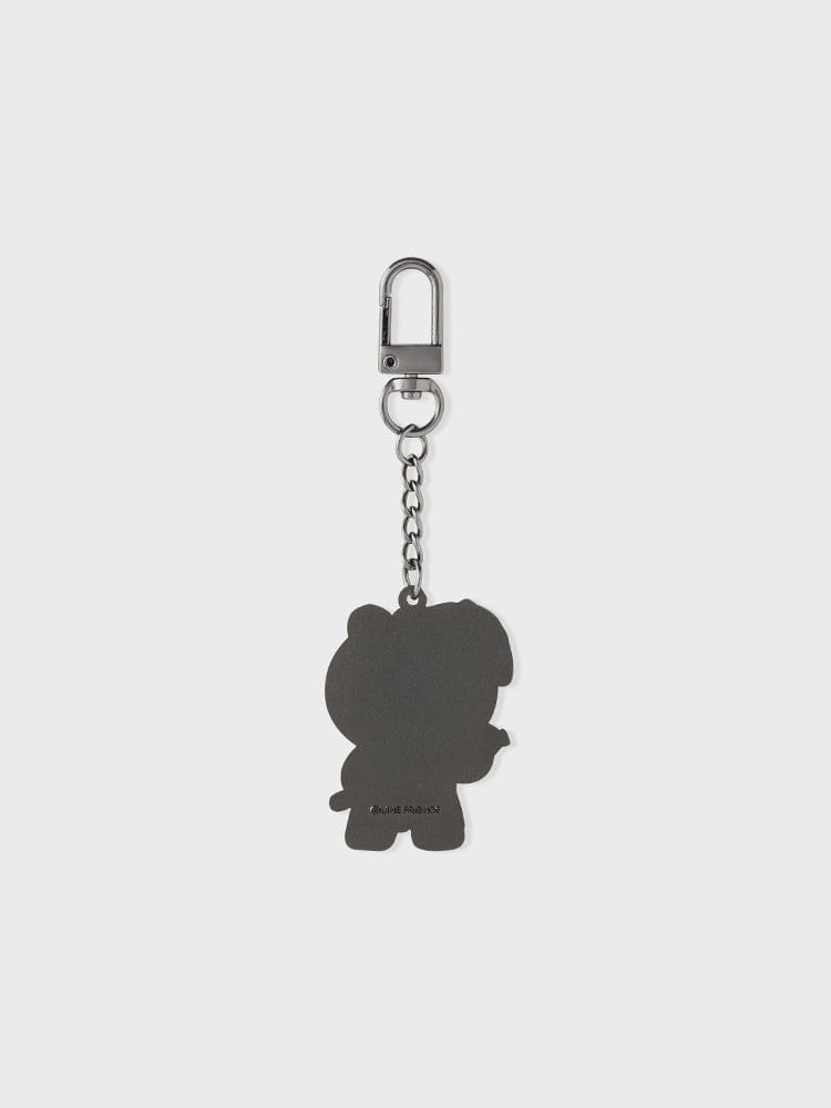 LINE FRIENDS KEYRING 단품 라인프렌즈 브라운 투어리스트 메탈 키링