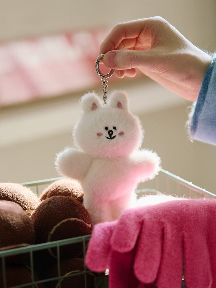 LINE FRIENDS KEYRING 단품 라인프렌즈 코니 허그브라운 인형 키링