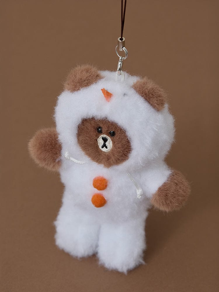 LINE FRIENDS KEYRING 단품 라인프렌즈 허그브라운 오너먼트 인형 키링 눈사람