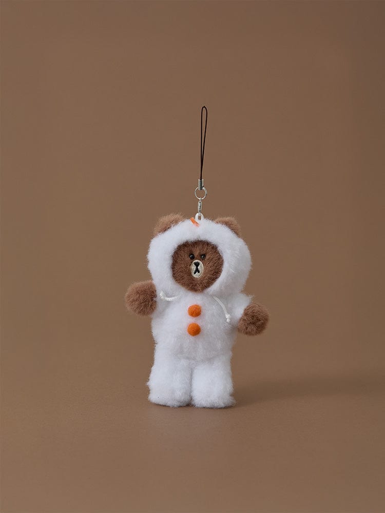 LINE FRIENDS KEYRING 단품 라인프렌즈 허그브라운 오너먼트 인형 키링 눈사람