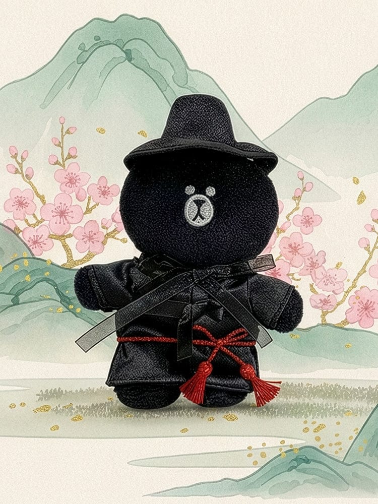 LINE FRIENDS KEYRING_ 브라운 저승사자 키링 라인프렌즈 브라운 K-수베니어 저승사자 인형 키링