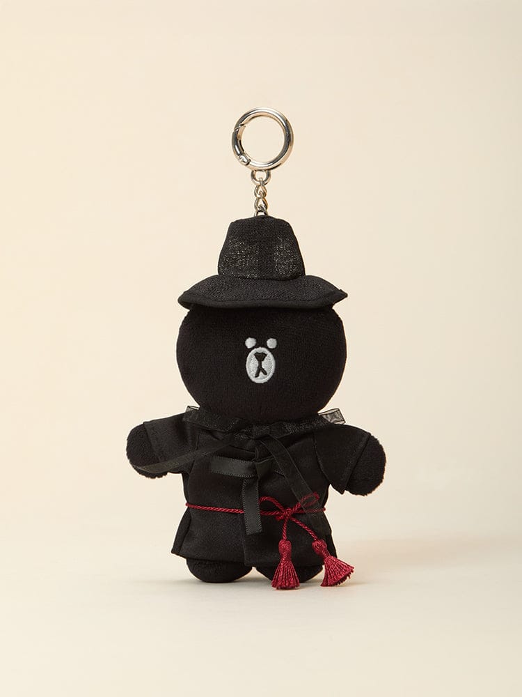LINE FRIENDS KEYRING_ 브라운 저승사자 키링 라인프렌즈 브라운 K-수베니어 저승사자 인형 키링
