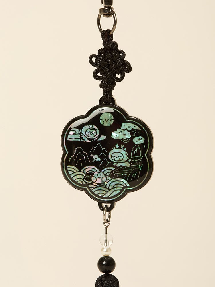 LINE FRIENDS KEYRING_ 자개 노리개 라인프렌즈 미니니 K-수베니어 자개 노리개