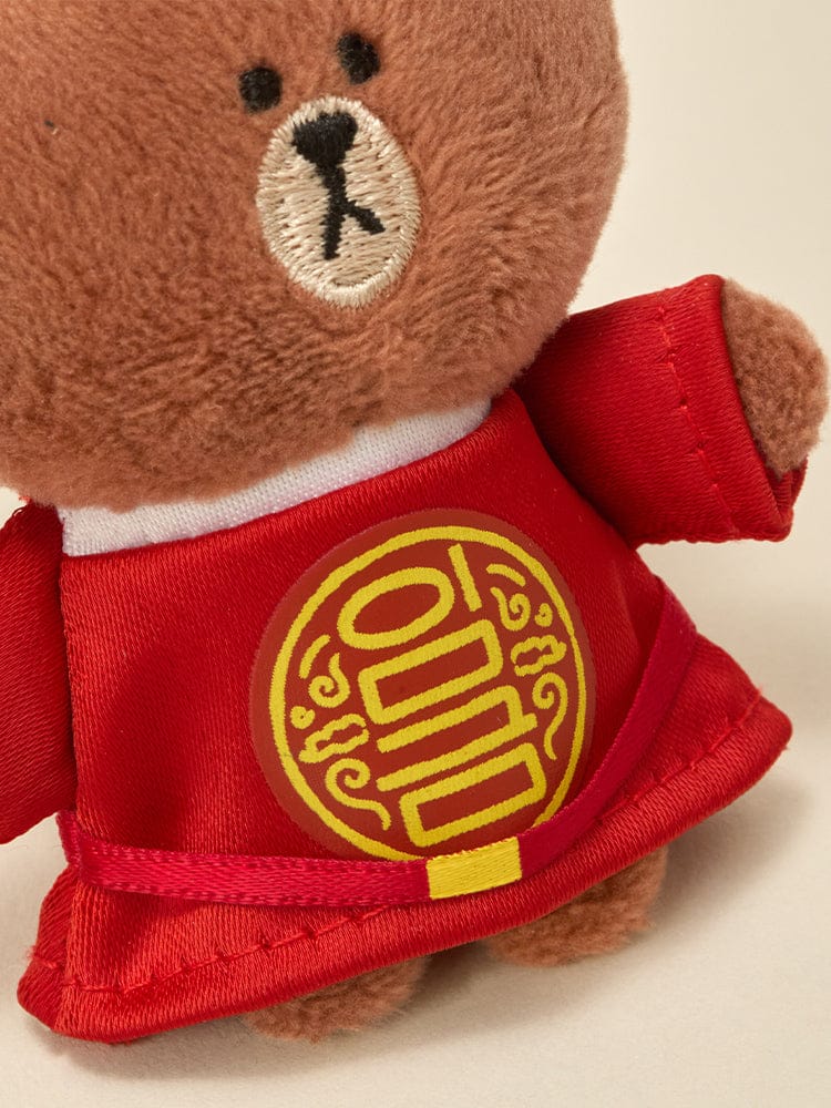 LINE FRIENDS KEYRING_ 임금 브라운 라인프렌즈 브라운 K-수베니어 임금 인형 키링