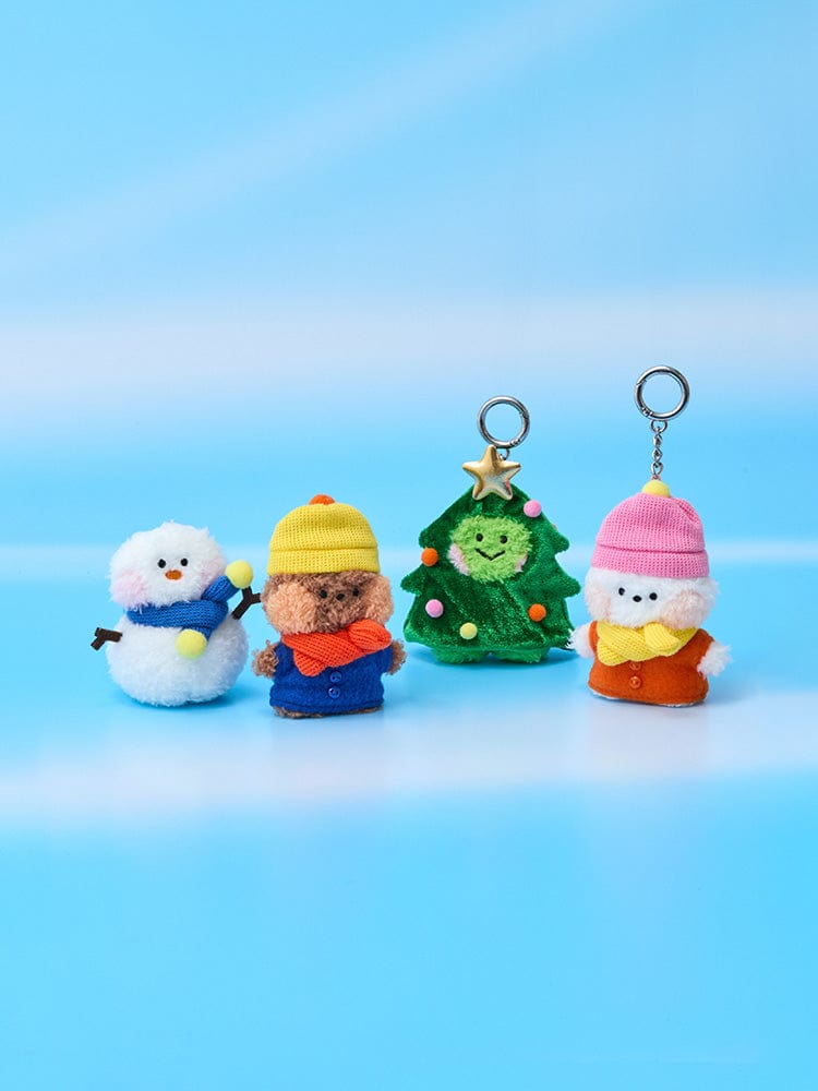 LINE FRIENDS KEYRING 라인프렌즈 미니니 윈터월드 홀리데이 오너먼트 키링