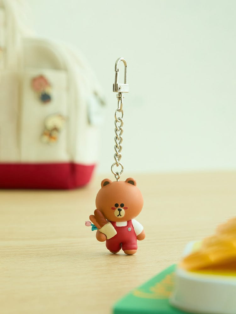 LINE FRIENDS KEYRING 단품 라인프렌즈 브라운 ORDINARY DAYS 브라운 피규어 키링