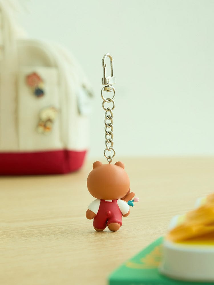 LINE FRIENDS KEYRING 단품 라인프렌즈 브라운 ORDINARY DAYS 브라운 피규어 키링