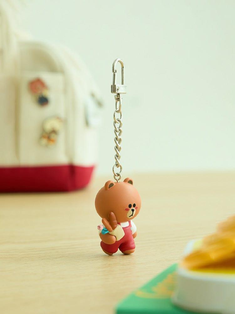 LINE FRIENDS KEYRING 단품 라인프렌즈 브라운 ORDINARY DAYS 브라운 피규어 키링