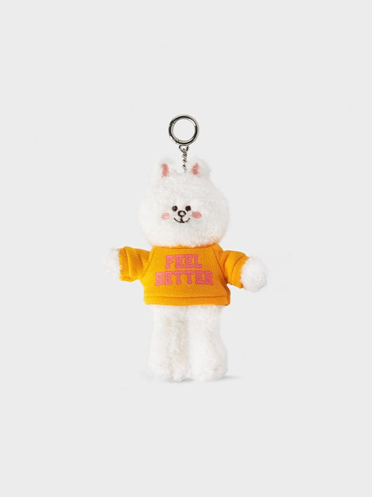 LINE FRIENDS KEYRING FEEL BETTER [패밀리세일] 라인프렌즈 코니 마이 소울메이트 스웻 셔츠 인형 키링