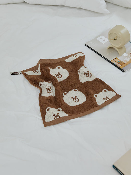 LINE FRIENDS LIVING_ 브라운 라인프렌즈 송월 브라운 베이직 핸드 타월