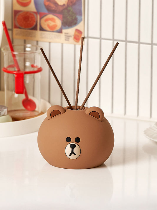 LINE FRIENDS LIVING_ 단품 라인프렌즈 브라운 페이스 디퓨저 (퓨어코튼)