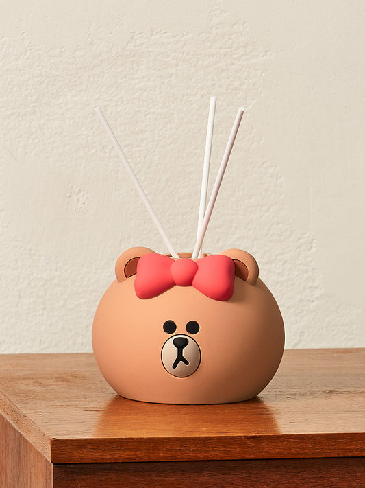 LINE FRIENDS LIVING_ 단품 라인프렌즈 초코 페이스 디퓨저 (블랙체리)