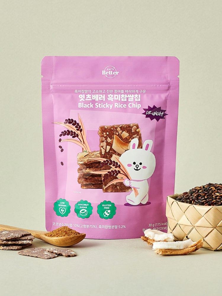 LINE FRIENDS LIVING_ 흑미찹쌀 칩 라인프렌즈 흑미찹쌀 칩