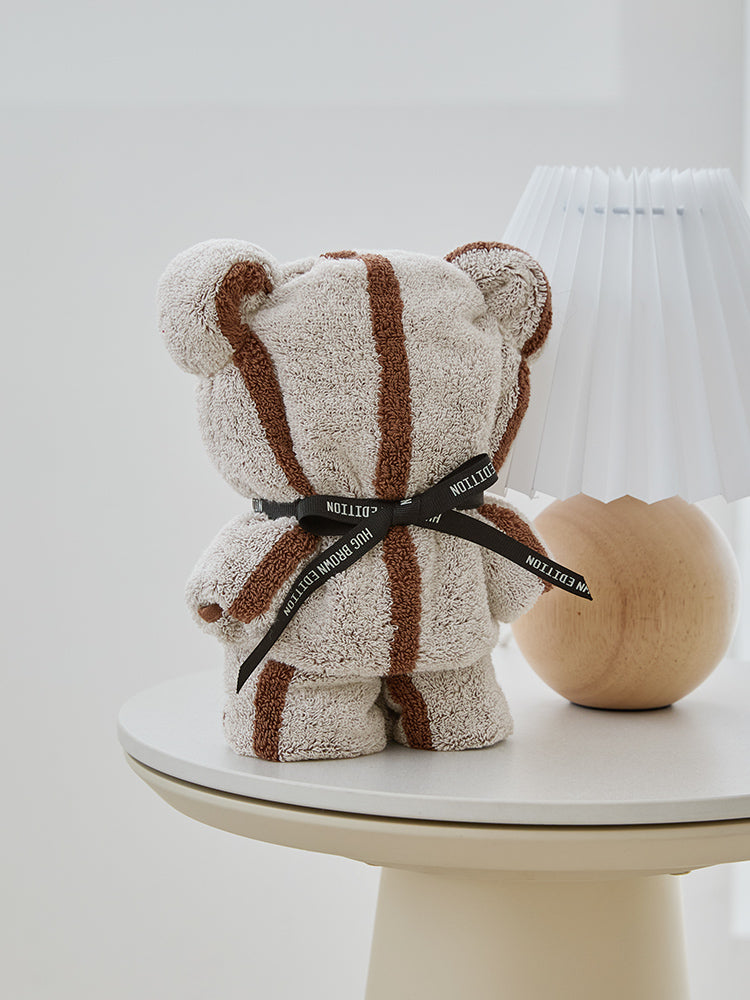 LINE FRIENDS LIVING_ 라인프렌즈 송월 브라운 베이직 쉐입 타월