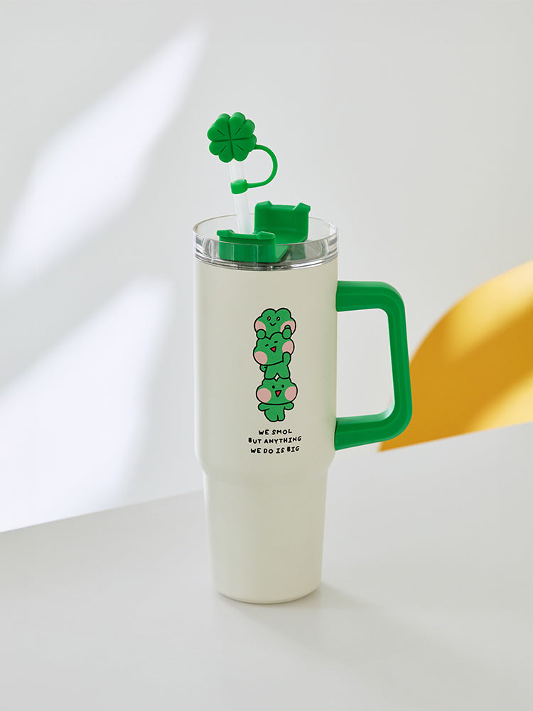 LINE FRIENDS LIVING_ 레니니 라인프렌즈 미니니 레니니 클로버 트렌타 텀블러 (890ml)