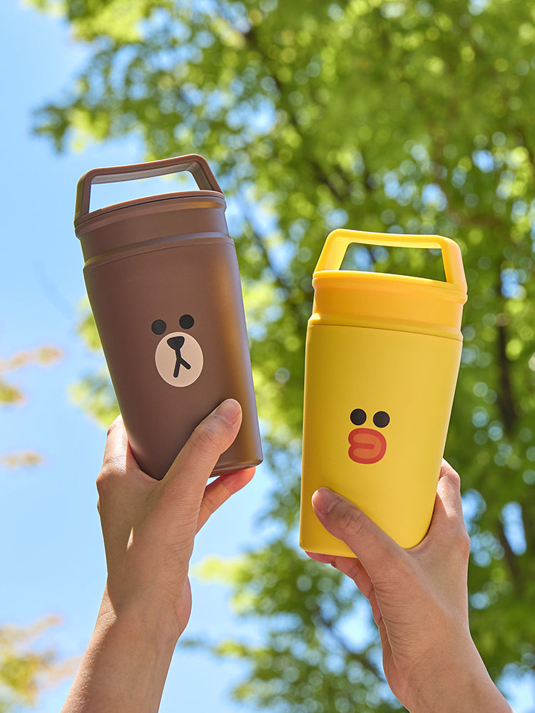 LINE FRIENDS PICNIC HANDLE TUMBLER (10.8 oz)